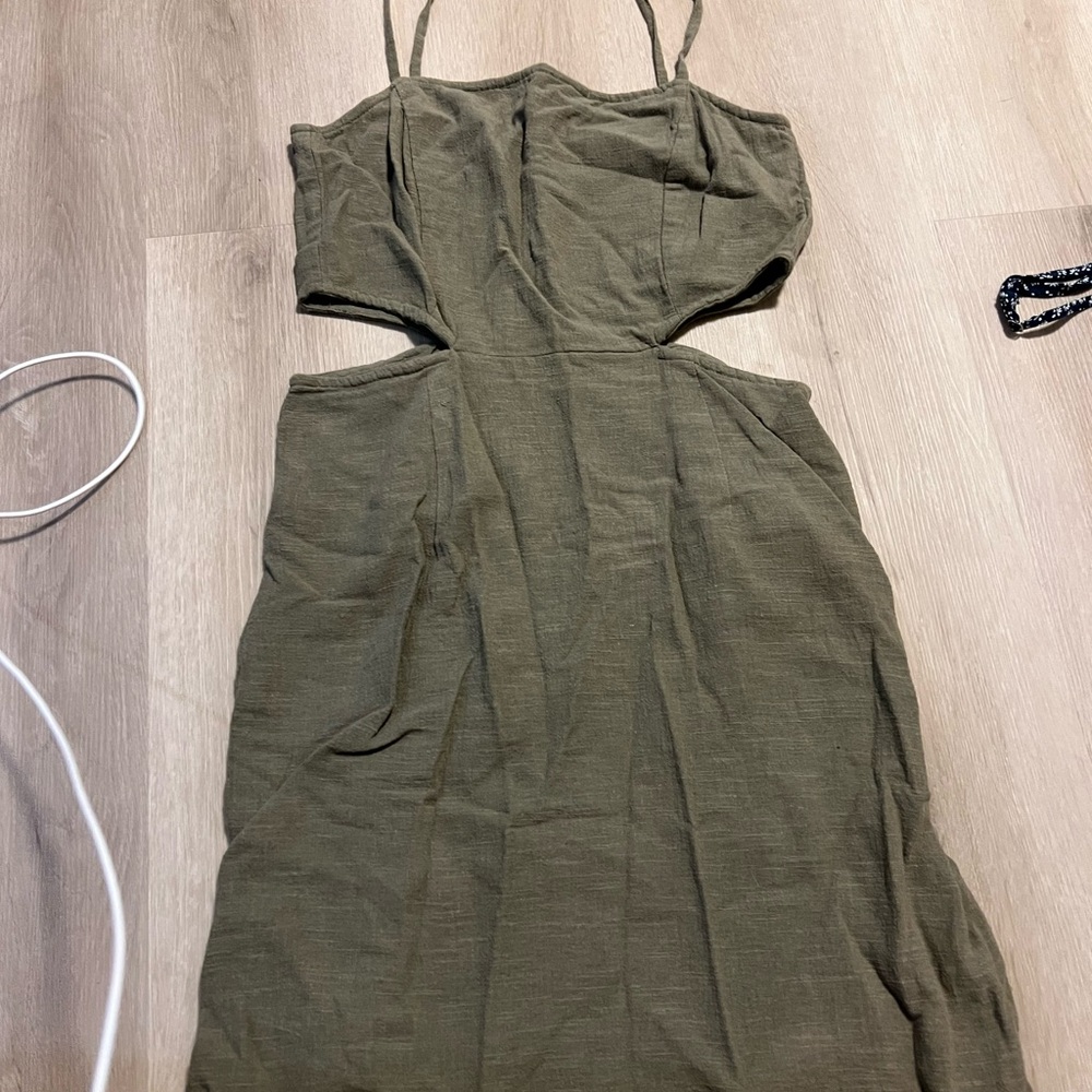 Noisy may Olive Backless Dress
